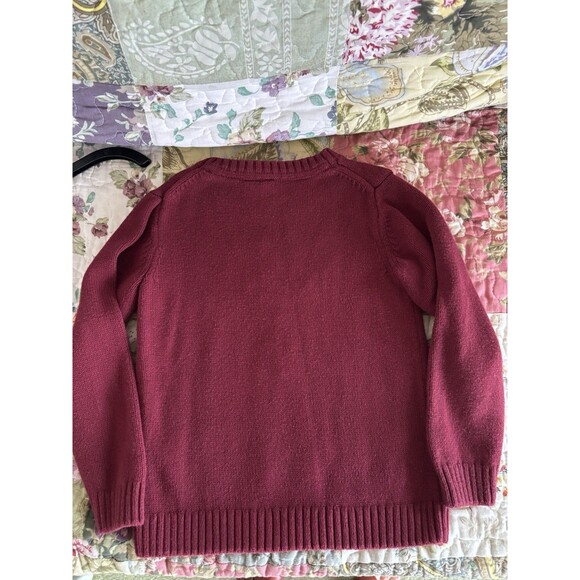 Janie And Jack Boys Maroon White Tail Deer Sweater Hunter Christmas Pictures 4 - Picture 3 of 3